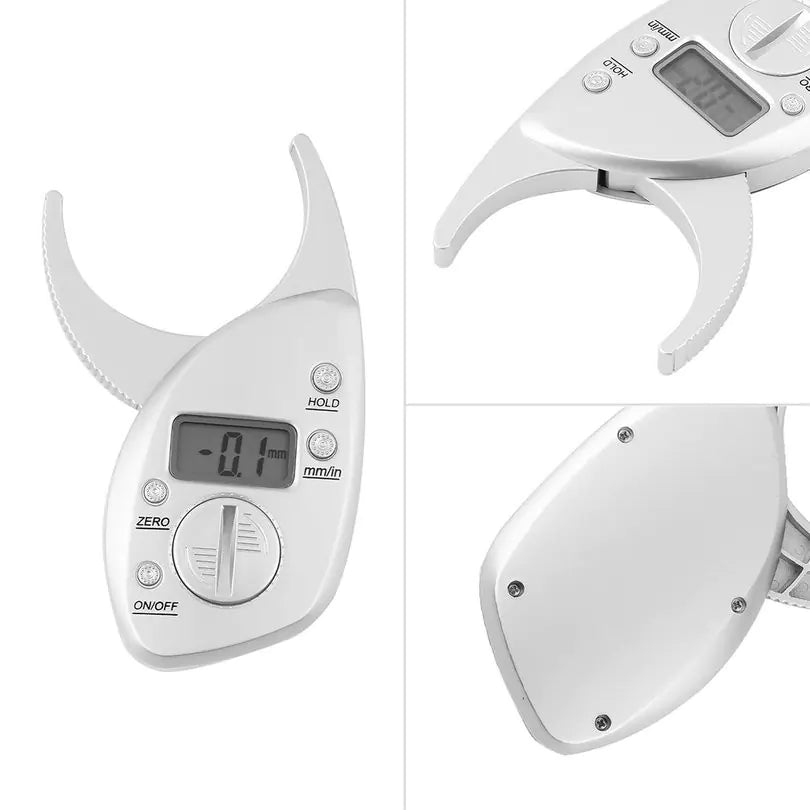 Digital Body Fat Caliper and Analyzer Measuring Clip