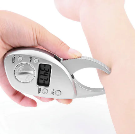Digital Body Fat Caliper and Analyzer Measuring Clip