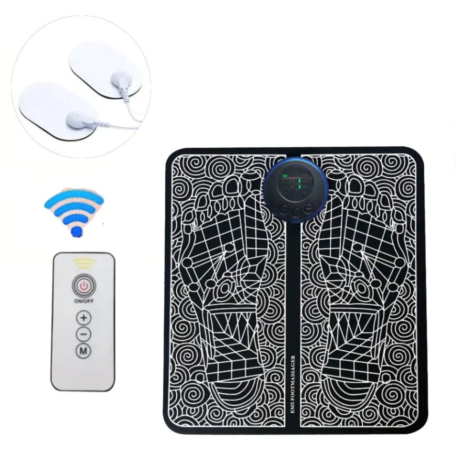 Portable EMS Foot Massage Mat and Therapy Device